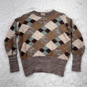 Vivienne Westwood Vintage 1990s MacMara Tartan Argyle Knit Sweater